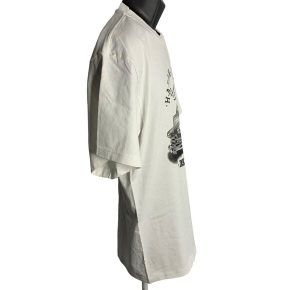 Chevrolet Muscle Car Crewneck T Shirt XL White Short Sleeve Habana Cuba Chevy - Picture 5 of 6